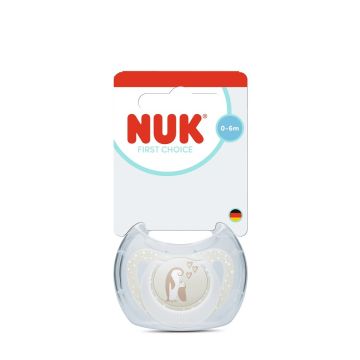 Nuk First Choice Силиконова залъгалка за деца от 0 до 6 месеца х1 брой, Пингвин