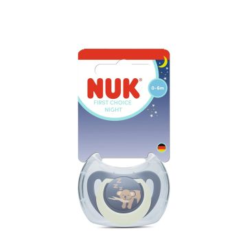 Nuk First Choice Night Силиконова залъгалка за деца от 0 до 6 месеца х1 брой, Коала