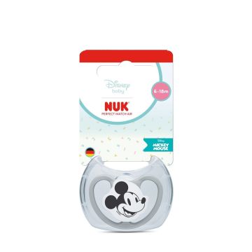 Nuk Perfect Match Air Силиконова залъгалка за деца от 6 до 18 месеца, мики