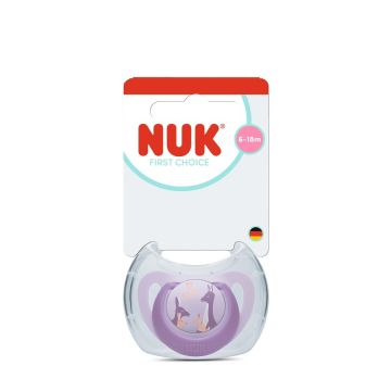 Nuk First Choice Силиконова залъгалка за деца от 6 до 18 месеца, кенгуру