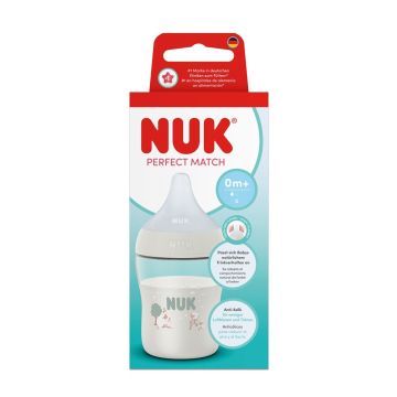Nuk Perfect Match Шише за хранене със силиконов биберон за новородени х150 мл, Овца