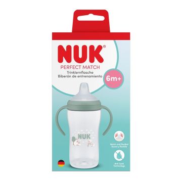 Nuk Perfect Match Шише със силиконов накрайник за сок х260 мл, Овца