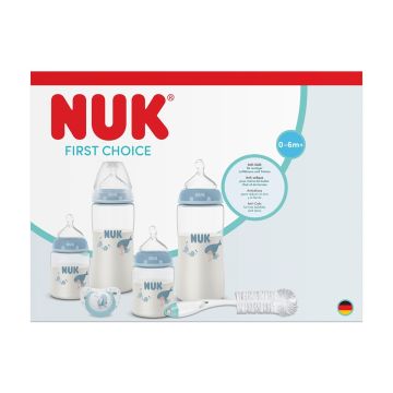 Nuk First Choice Комплект шишета от 0 до 6 месеца, момче