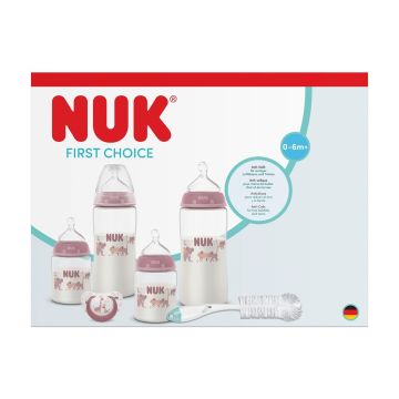 Nuk First Choice Комплект шишета от 0 до 6 месеца, момиче