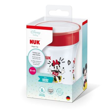 Nuk Magic Cup Чаша за пиене 360° за деца над 8 месеца x230 мл, Червена Мики