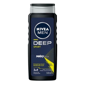 Nivea Men Deep Sport Душ гел за тяло, коса и лице x500 мл
