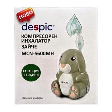 Despic Компресорен инхалатор Зайче MCN-S600MH с подарък плюшена играчка Панда
