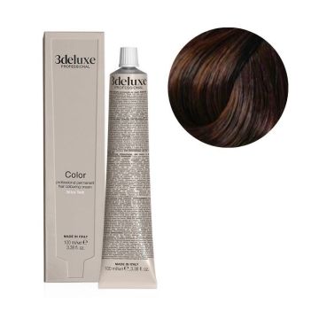 3Deluxe Colour Трайна боя за коса с арганово масло и екстракт от невен, цвят 5.35