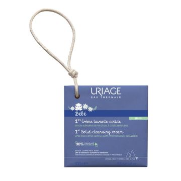 Uriage Bebe 1ere Липидо-обогатен почистващ крем-сапун с органичен еделвайс x100 грама