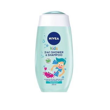 Nivea Kids Шампоан за коса и тяло с аромат на ябълка x250 мл