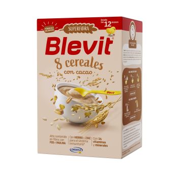 Blevit Superfiber Каша с 8 зърнени храни и какао за деца над 12 месеца x500 грама