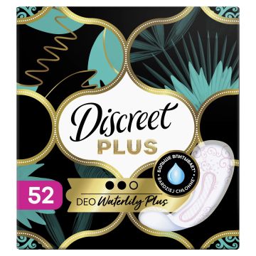 Discreet Deo Waterlily Plus Ежедневни дамски превръзки x52 броя