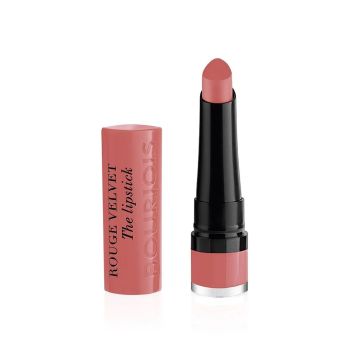 Bourjois Rouge Velvet Matte Дълготрайно матиращо червило, цвят 49 Maca Rose