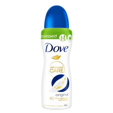 Dove Advanced Care Original Део спрей против изпотяване, 72 часа x100 мл