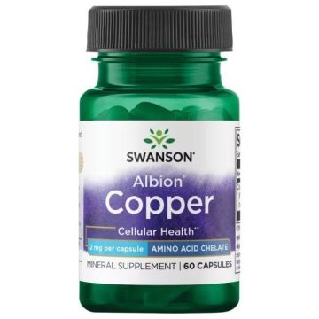 Albion Copper Мед хелатирана форма 2 мг х60 капсули Swanson