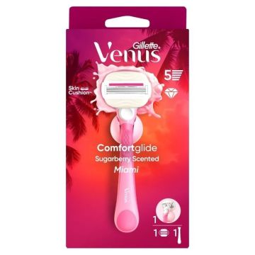 Gillette Venus ComfortGlide Miami Sugarberry Дамска самобръсначка х1 брой