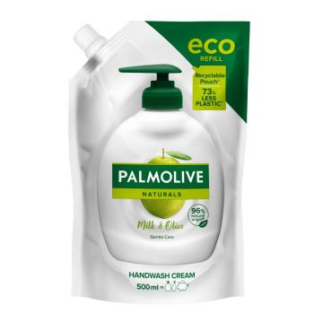 Palmolive Naturals Moisture Care Подхранващ течен сапун с екстракт от маслина и мляко х500 мл, пълнител