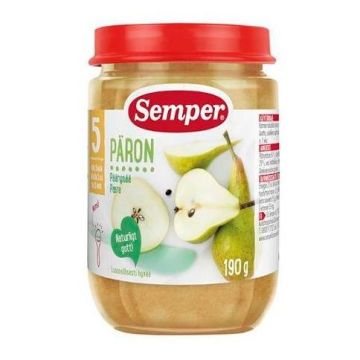 Semper Пюре круши то 5 месечна възраст x190 гр - 9512