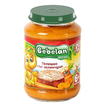 Bebelan Пюре телешко със зеленчуци за деца над 6 месеца х190 грама - 7141