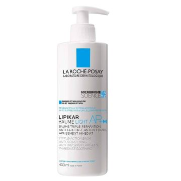 La Roche-Posay Lipikar Light AP+M Лек Успокояващ балсам за лице и тяло за суха и атопична кожа против сърбеж x400 мл