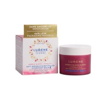 Lumene Lumo Nordic Bloom Vitality Ревитализиращ нощен лифтинг балсам за лице против стареене х50 мл