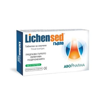 Lichensed таблетки за смучене за гърло x16 броя Abopharma