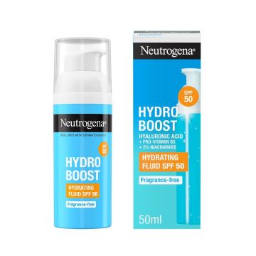 Neutrogena Hydro Boost Хидратиращ слънцезащитен флуид за лице SPF50 х50 мл