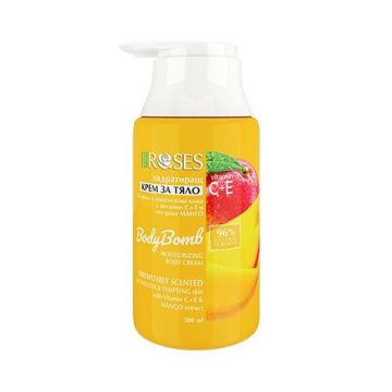 Nature of Agiva Roses Body Bomb Хидратиращ крем за тяло с витамин E+E x300 мл