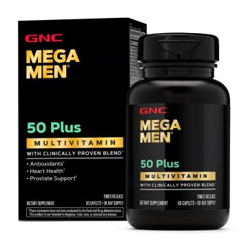 Mega Men 50 Plus Мултивитамини за мъже х60 каплети GNC