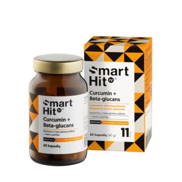 SmartHit IV Липозомен куркумин + бетаглюкани х60 капсули Valentis