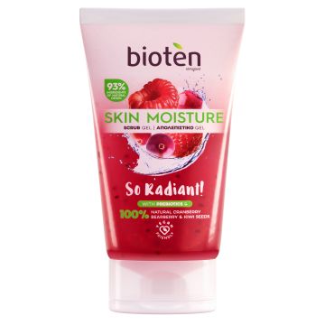 Bioten Skin Moisture Ексфолиращ скраб за лице с червени плодове x150 мл