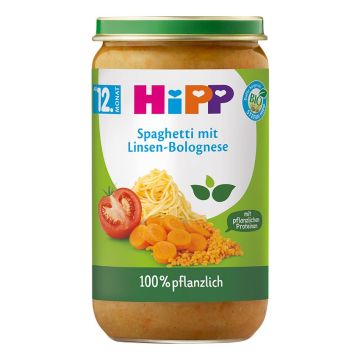 Hipp Био спагети Болонезе с леща х250 г - 62502