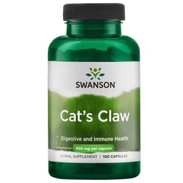 Котешки нокът 500 мг за висок имунитет х100 капсули Swanson