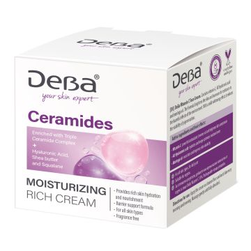 DeBa Ceramides Хидратиращ крем за лице x50 мл