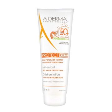 A-Derma Protect Kids SPF50+ Слънцезащитно мляко за деца х250 мл