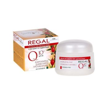 Regal Q10 Дневен крем против бръчки за суха и чувствителна кожа SPF20 х50 мл