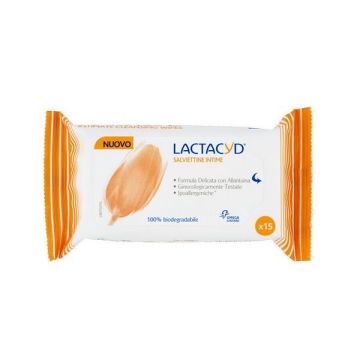 Lactacyd Daily Почистващи интимни мокри кърпи х15 бр