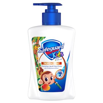Safeguard Kids Антибактериален течен сапун за деца с тропичски аромат x225 мл