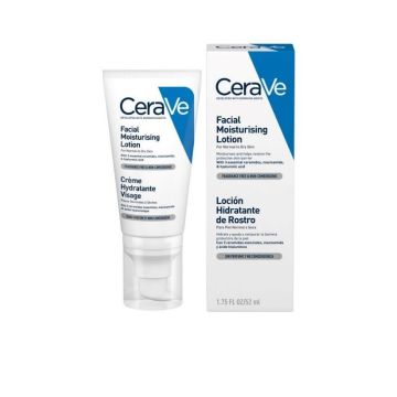 CeraVe Хидратиращ крем за лице за нормална и суха кожа х52 мл