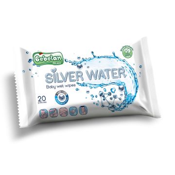 Bebelan Silver Water Мокри кърпи със сребърна вода x20 броя