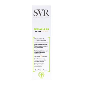 SVR Sebiaclear Active Teinte Коригиращ и покривен тониран крем против петна, черни точки и белези x40 мл