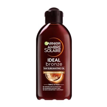 Garnier Ambre Solaire Бронзиращо олио за тяло с аромат на кокос x200 мл