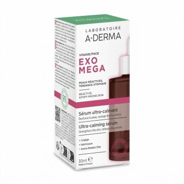 A-Derma Exomega Ултрауспокояващ серум за лице х30 мл