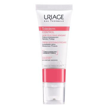 Uriage Tolederm Control Освежаващ успокояващ крем за околоочен контур за нетолерантна кожа, склонна към алергии x15 мл