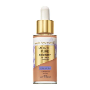 Max Factor Miracle Pure 2в1 Серум фон дьо тен за лице х30 мл 60-80 Light to Medium