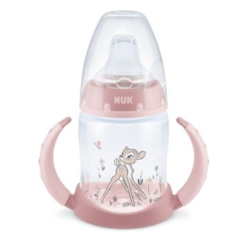 Nuk First Choice Temperature Control Шише за сок със силиконов накрайник за деца от 6 до 18 месеца x150 мл, Bambi