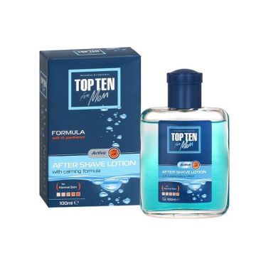 Top Ten Active With D-panthenol Афтършейв за мъже след бръснене 100 мл