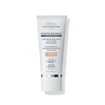 Esthederm Photo Reverse SPF50+ Изсветляващ слънцезащитен крем за лице х50 мл, Light Beige