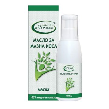 Rivana Натурално масло-маска за мазна коса х100 мл