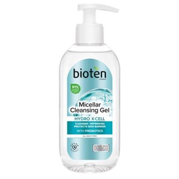 Bioten Hydro X-Cell Почистващ гел за лице за всеки тип кожа x200 мл